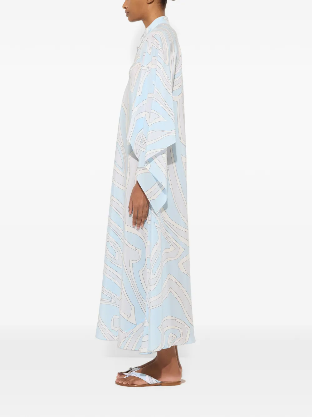 PUCCI Lange tuniek met Labirinto-print Blauw
