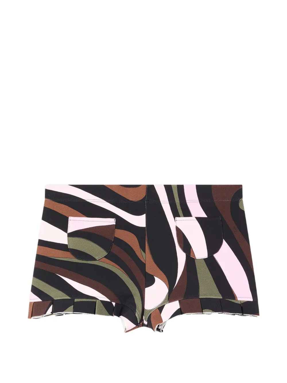 PUCCI Jersey shorts met Marmo-print Zwart
