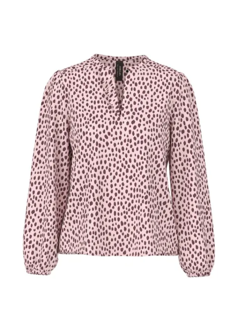 MARCCAIN ruffled polka-dot blouse