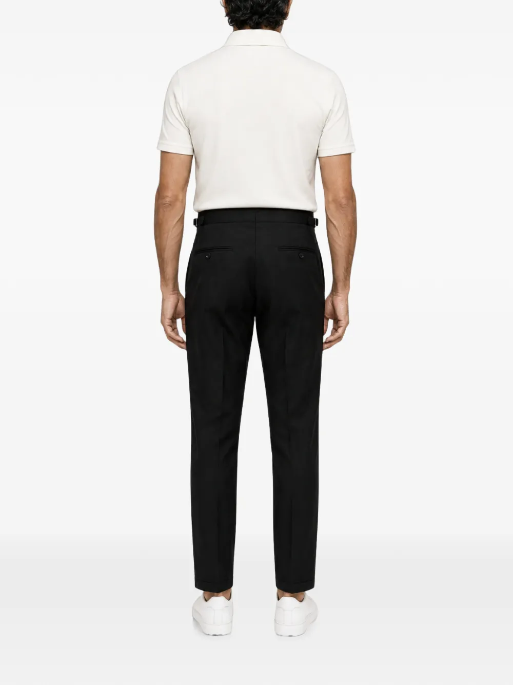 FRANZESE COLLECTION Stefano De Martino geplooide broek Zwart