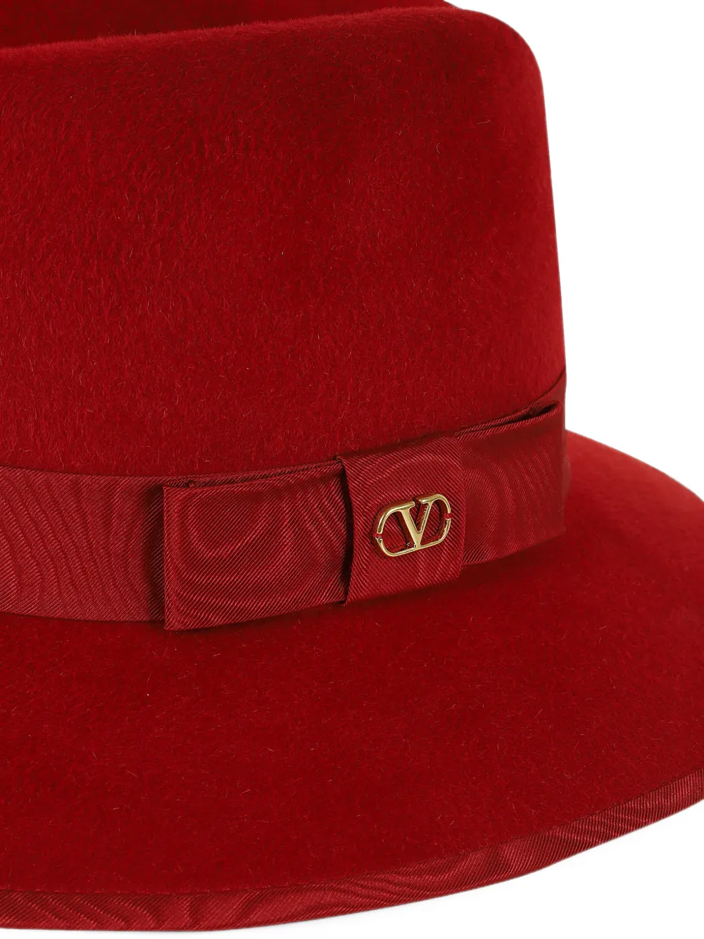 Valentino Garavani VLogo Signature fedora hat Rood