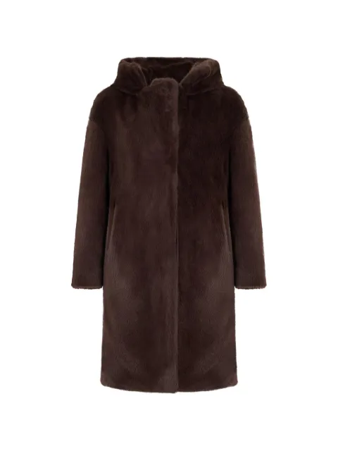 Herno faux-fur hooded coat