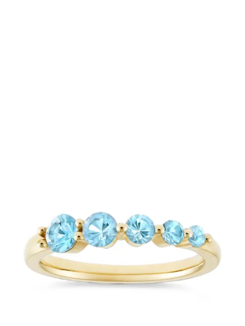 Dinny Hall Shuga graduated blue topaz ring