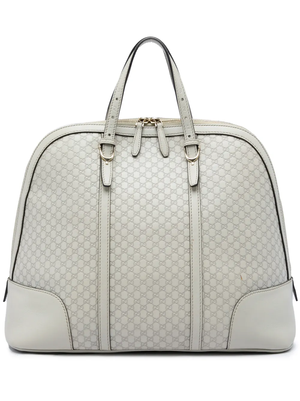 Gucci Pre-Owned 2016-2026 Large Microguccissima Nice Dome Top Handle Bag tote bag - Blanc Gucci Pre-Owned 2016-2026 Large Microguccissima Nice Dome Top Handle Bag tote bag - Blanc
