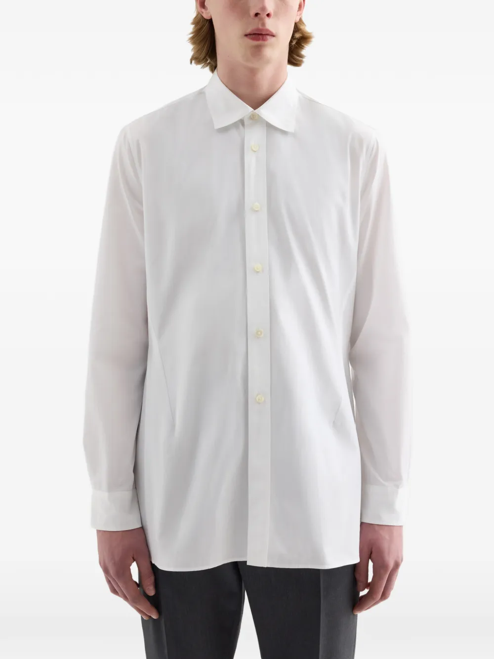 Jil Sander Katoenen overhemd Wit