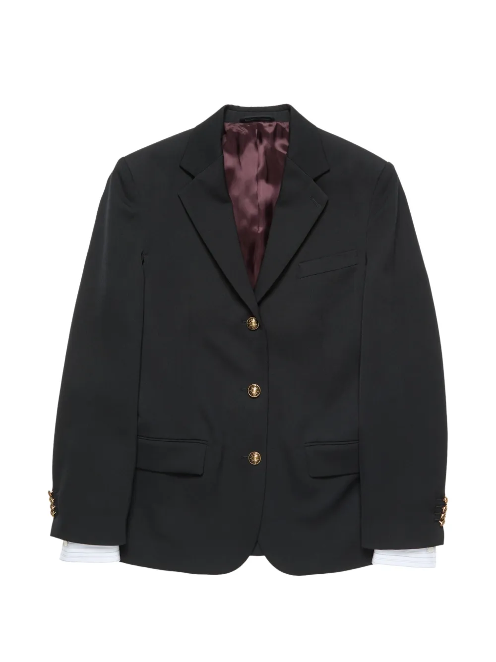Acne Studios layered wool suit jacket - Noir