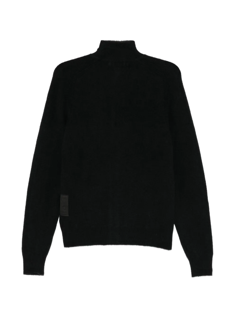 Ten C zip-up high-neck sweater Zwart