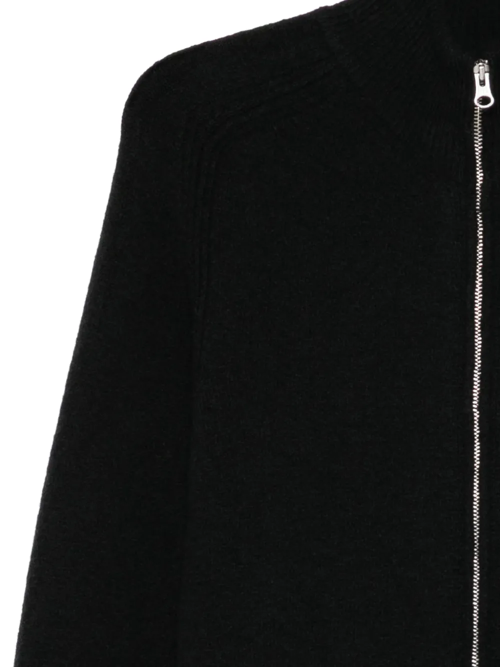 Ten C zip-up high-neck sweater Zwart