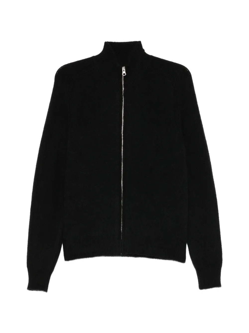 Ten C zip-up high-neck sweater Zwart