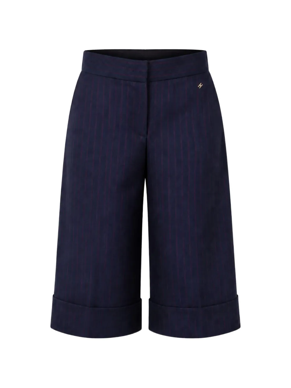 Elisabetta Franchi La Mia Bambina pinstripe-pattern culotte trousers - Blu