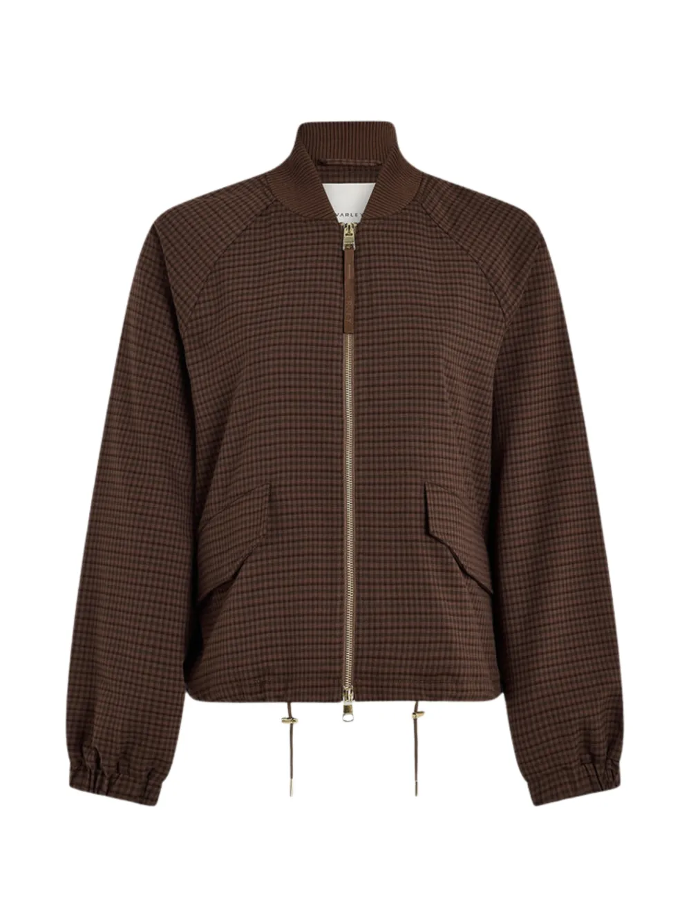 Varley Keagan check blouson jacket - Marron Varley Keagan check blouson jacket - Marron