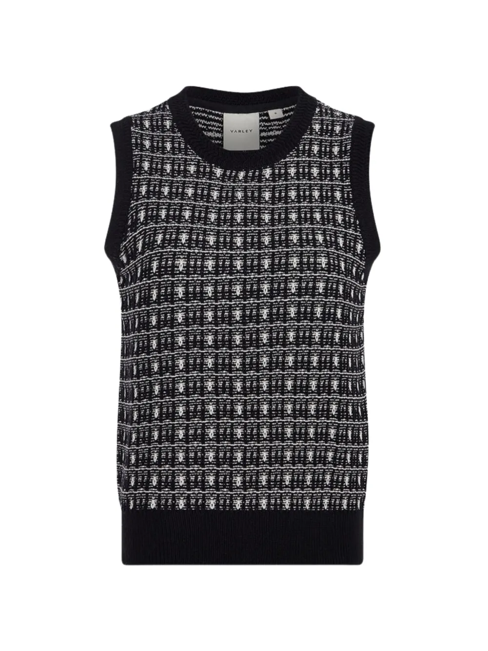 Varley Safia Patterned Sweater In Black