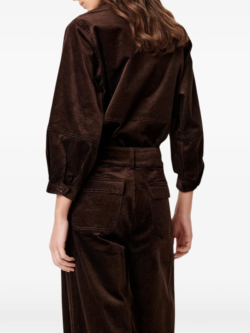 Sessùn Manhastreet ribfluwelen broek Bruin