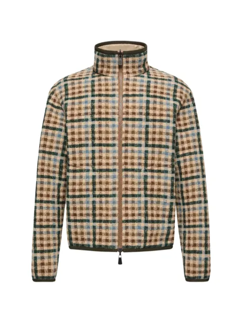 Moncler Grenoble Jaqueta leve dupla face com gola alta