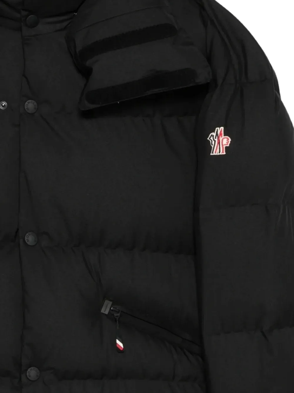 MONCLER GRENOBLE KIDS Coraia gewatteerd jack Zwart