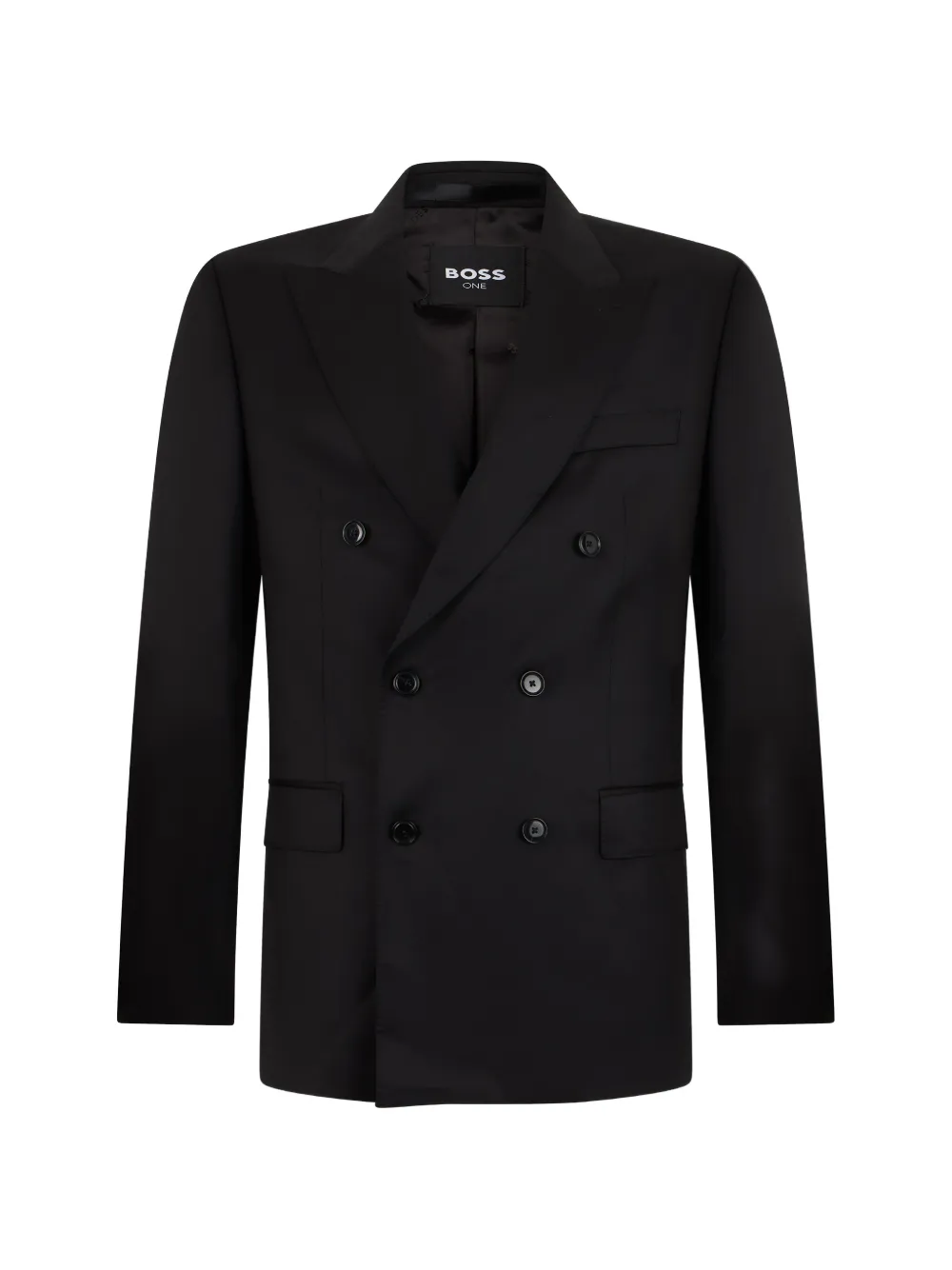 BOSS slim-fit suit jacket in virgin wool - Nero