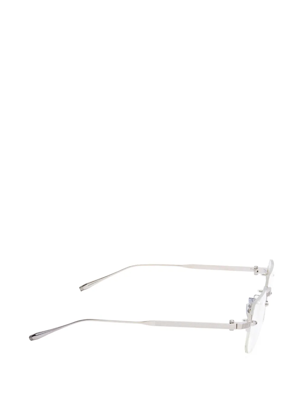 Akoni geometric-frame glasses Zilver