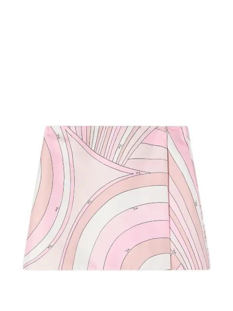 PUCCI falda de seda con estampado Iride