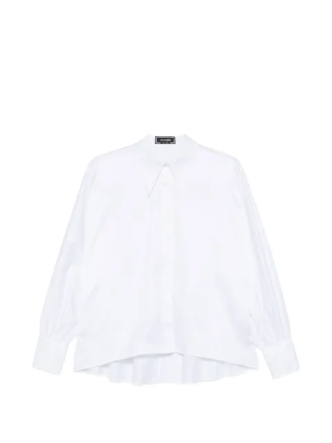 STYLAND concealed-placket poplin shirt