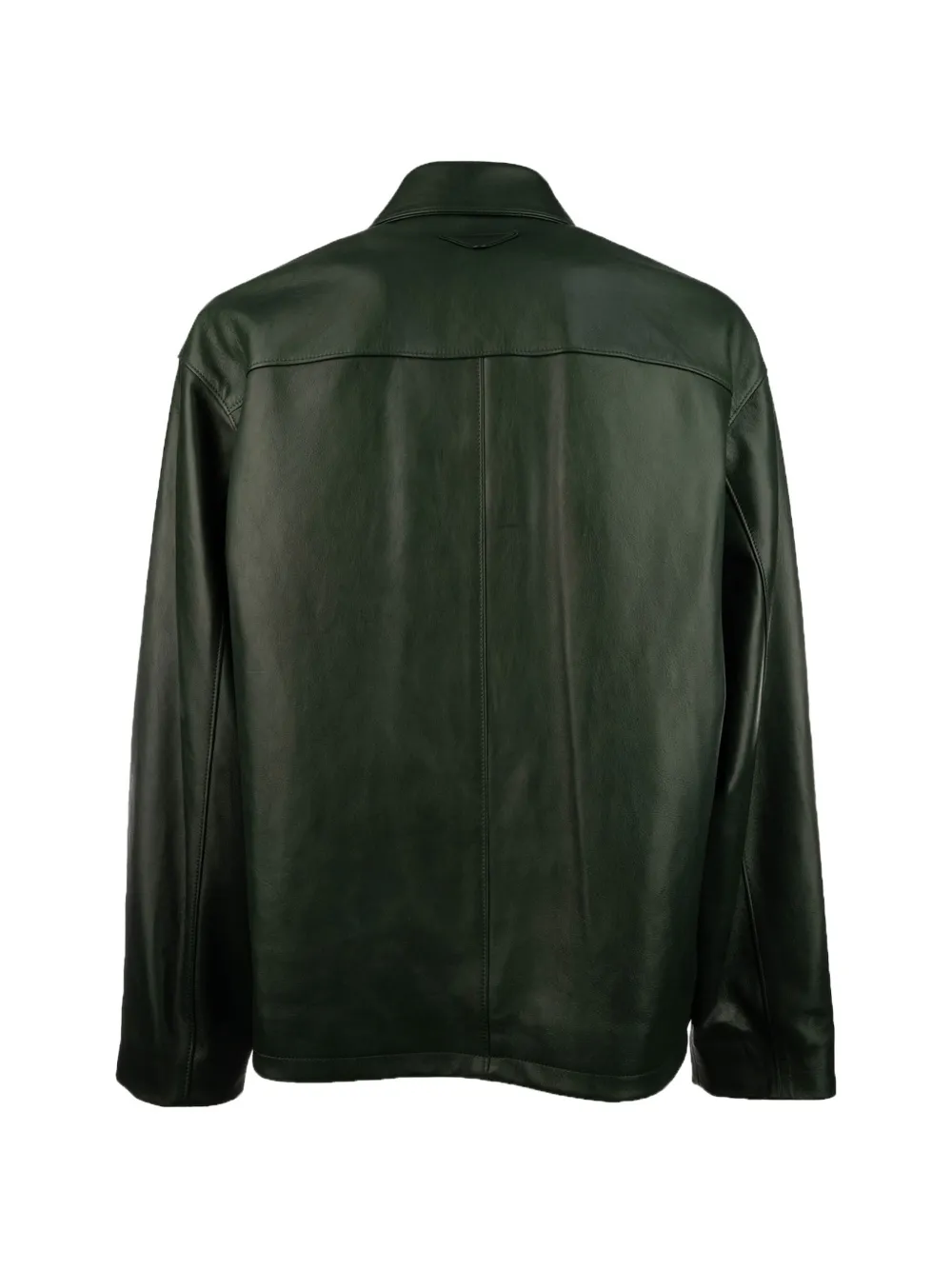 Prada Leren jack Groen