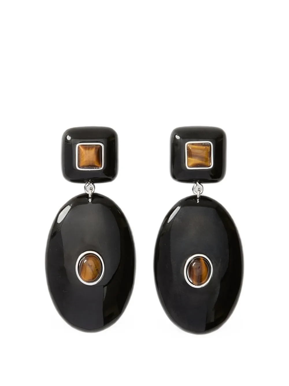 JULIETTA Pantheon drop earrings - Nero