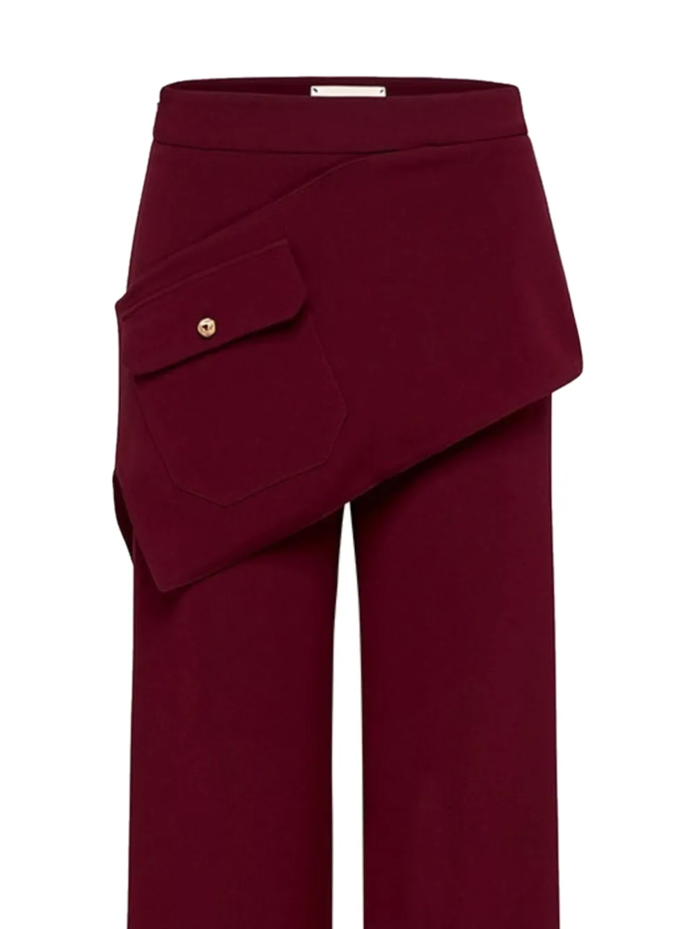Hellessy Mitch asymmetric-overlay trousers Rood
