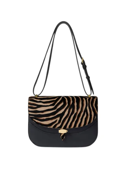 Veronica Beard Bolsa de ombro Ziger Dash com estampa de zebra
