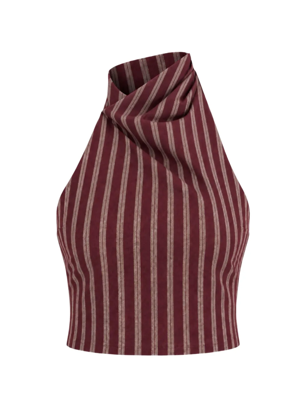 Retrofete Velora pinstripe top Rood