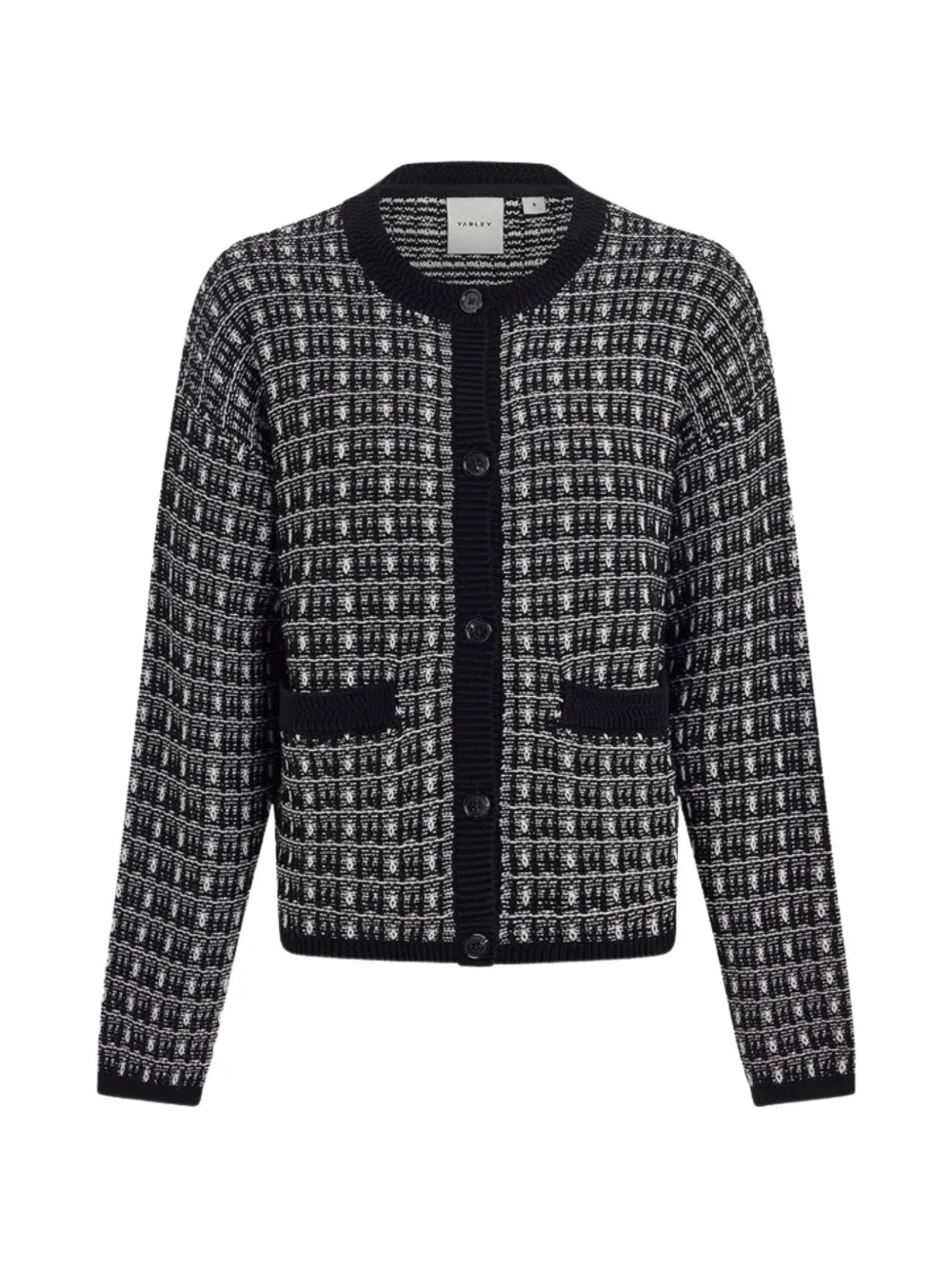 Varley Sarina Knitted Cardigan In Black