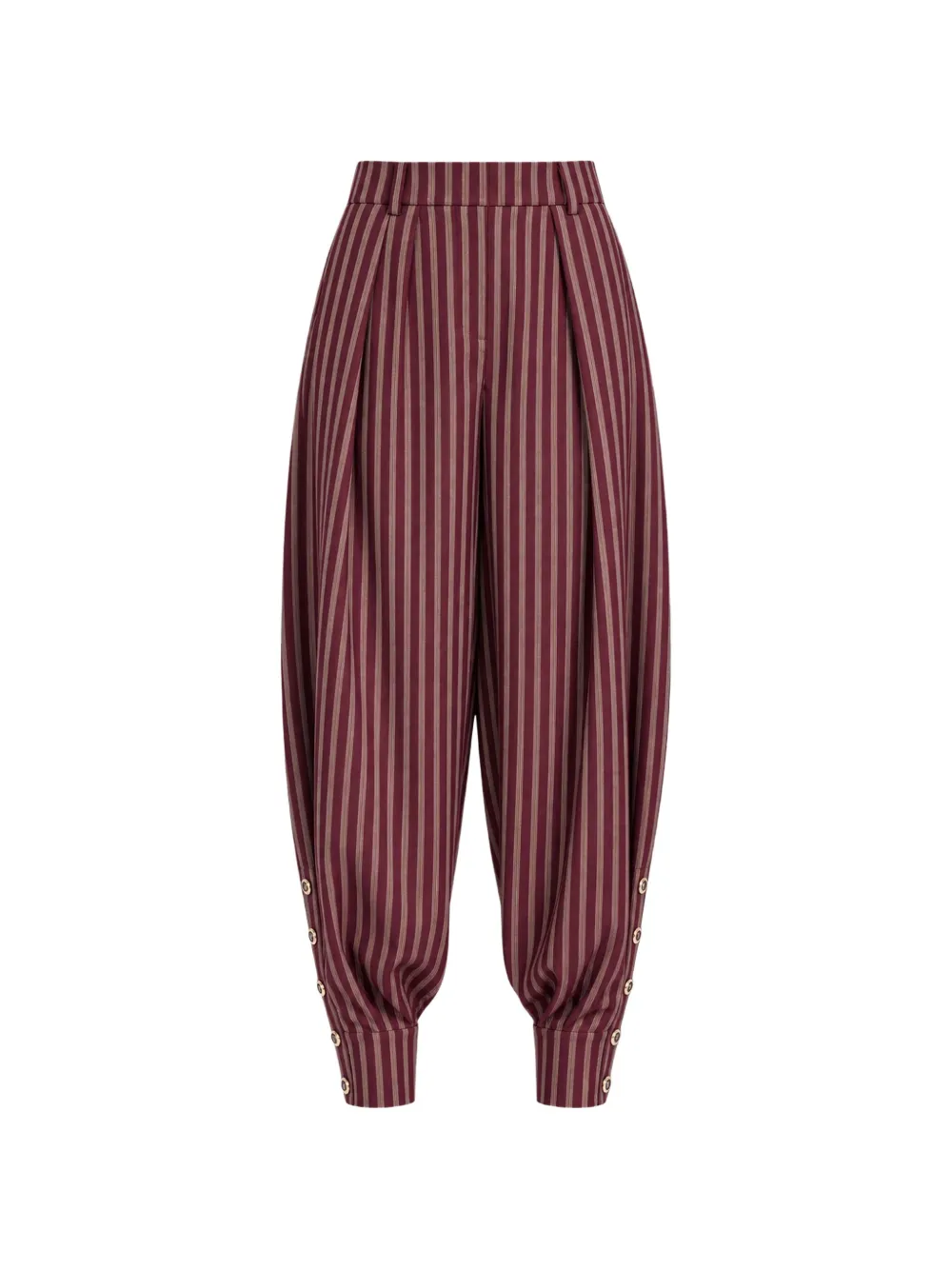 Retrofete Velora pinstripe-print trousers Rood