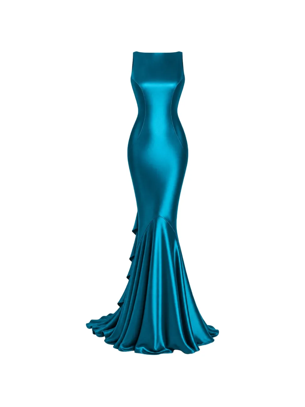 Retrofete Ambrosia ruffled maxi dress - Blue