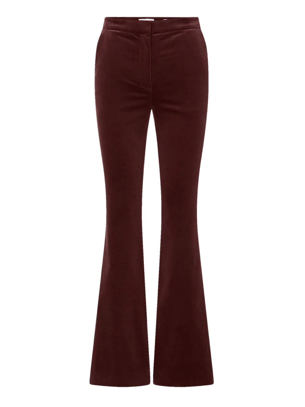Veronica Beard Gracie fluwelen flared broek Rood