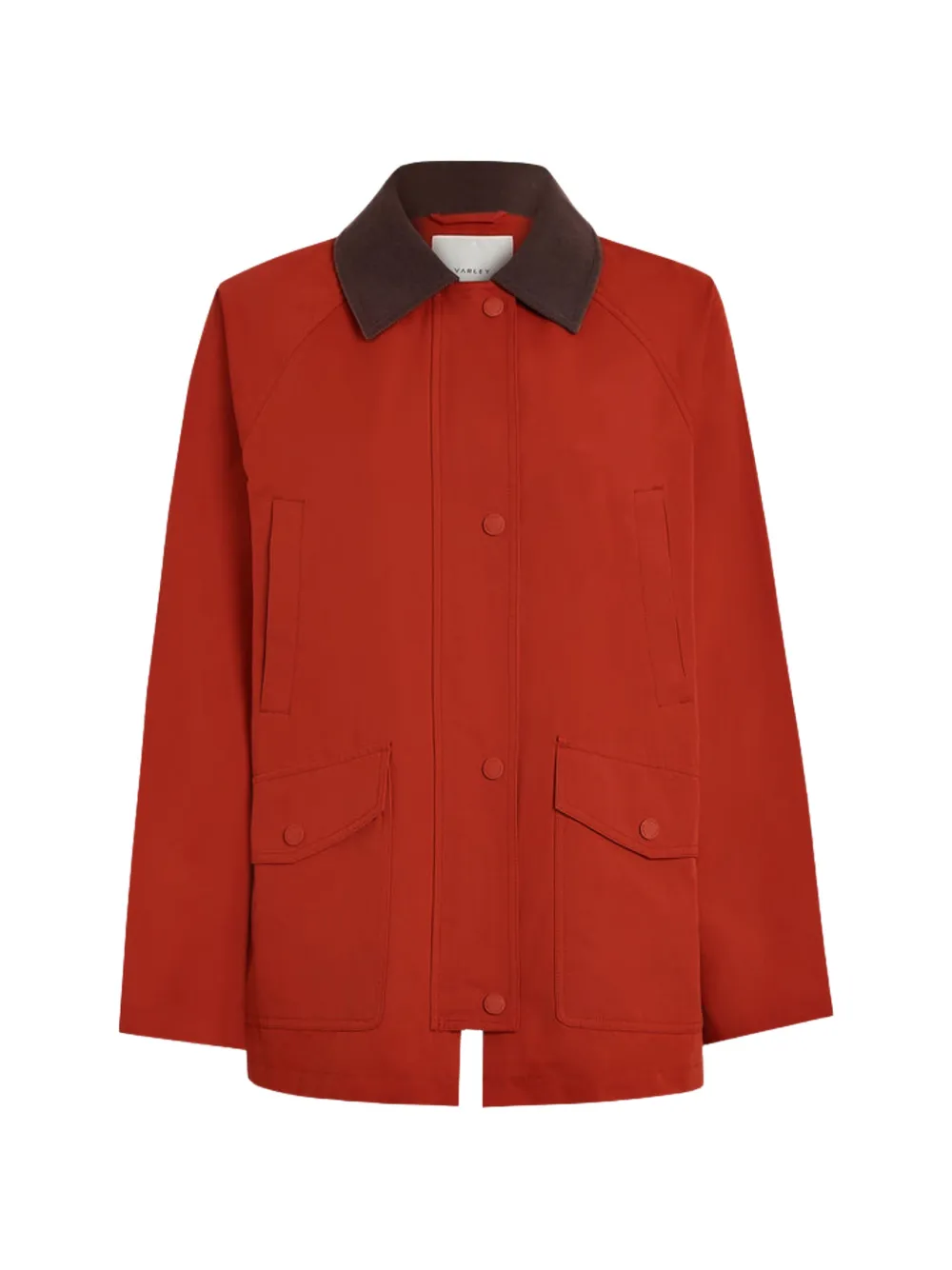 Varley Rylan panelled short coat Rood