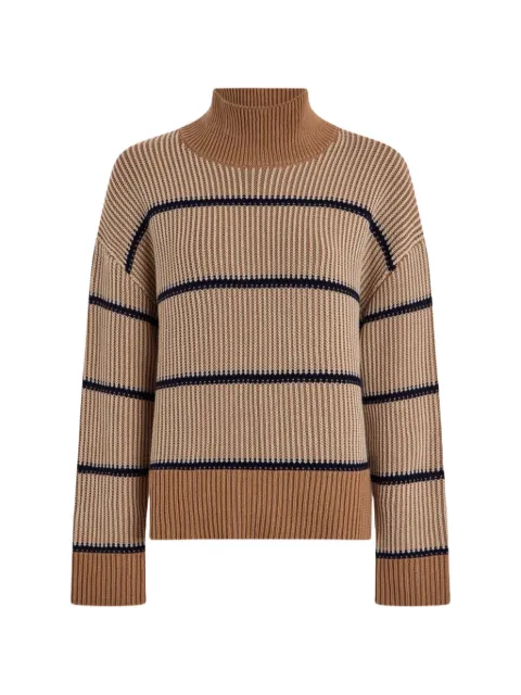 Varley Holland striped ribbed-knit sweater