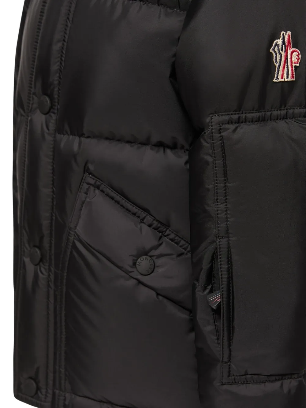MONCLER GRENOBLE KIDS padded hooded jacket Zwart