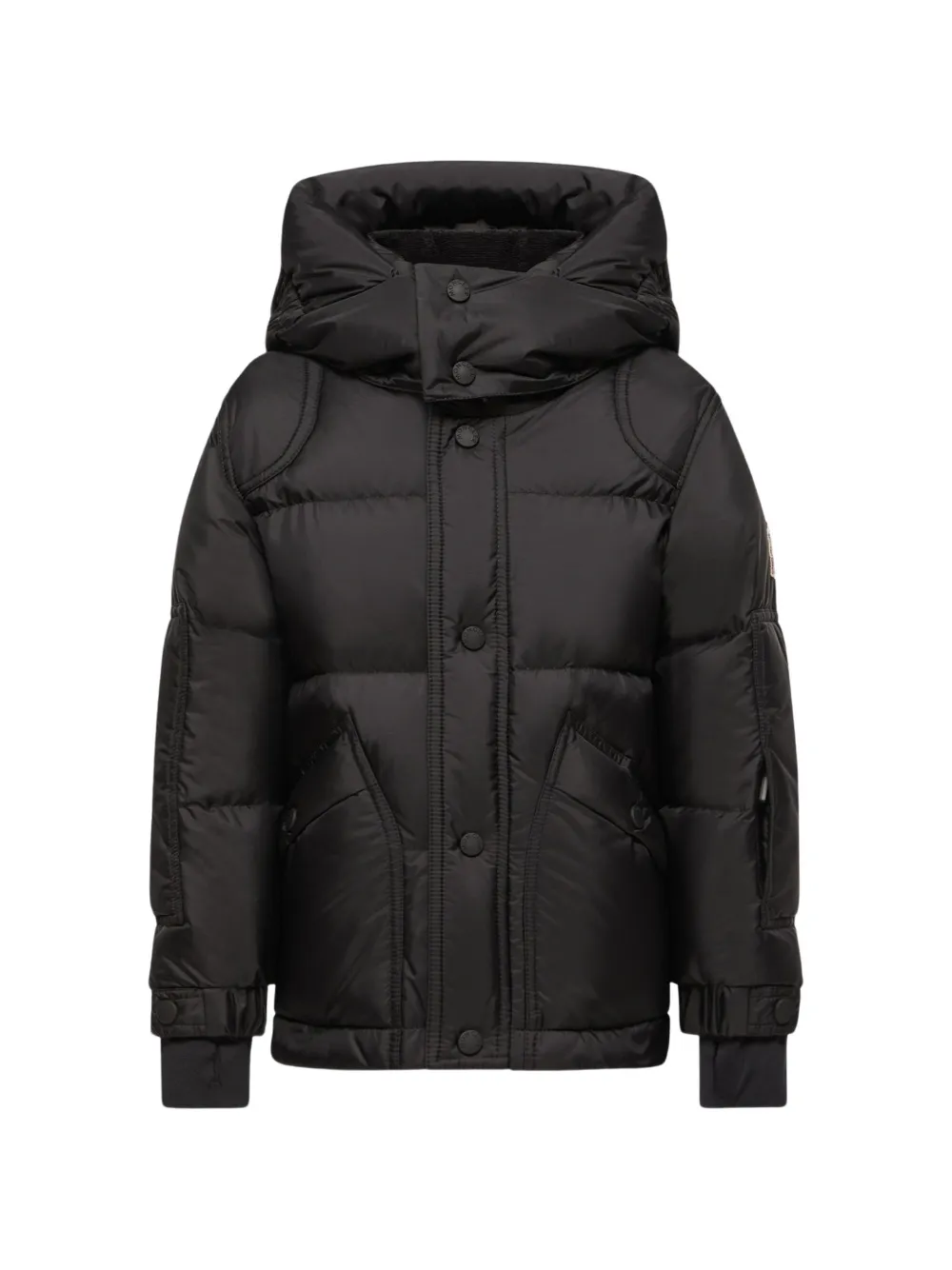 MONCLER GRENOBLE KIDS padded hooded jacket Zwart