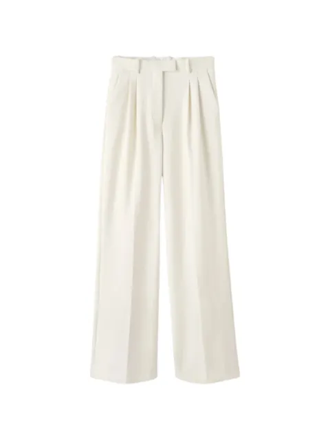 Almada Label pleated wide-leg trousers