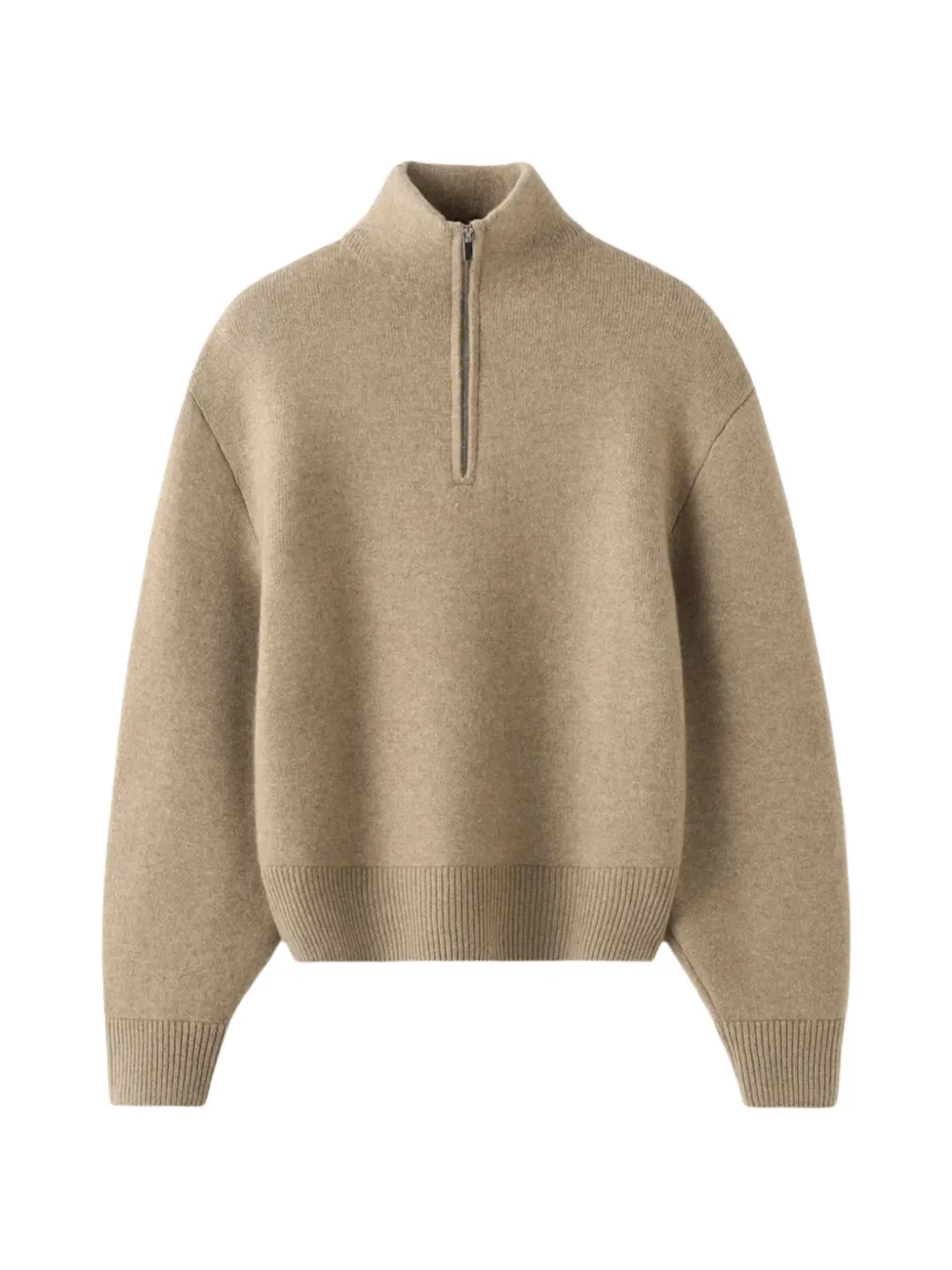 Almada Label Dana Half-zip Sweater In Neutral
