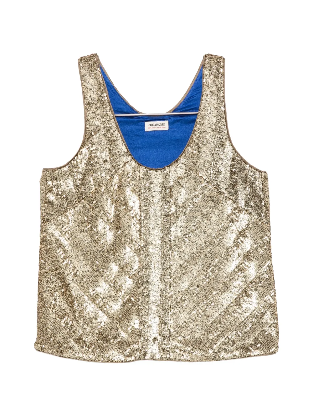 Zadig&Voltaire sequin-embellished top Goud