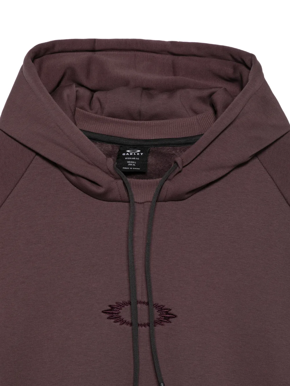 Oakley FGL Slick logo-embroidered raglan-sleeve hoodie Paars