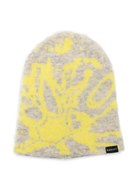 Oakley abstract-pattern beanie hat