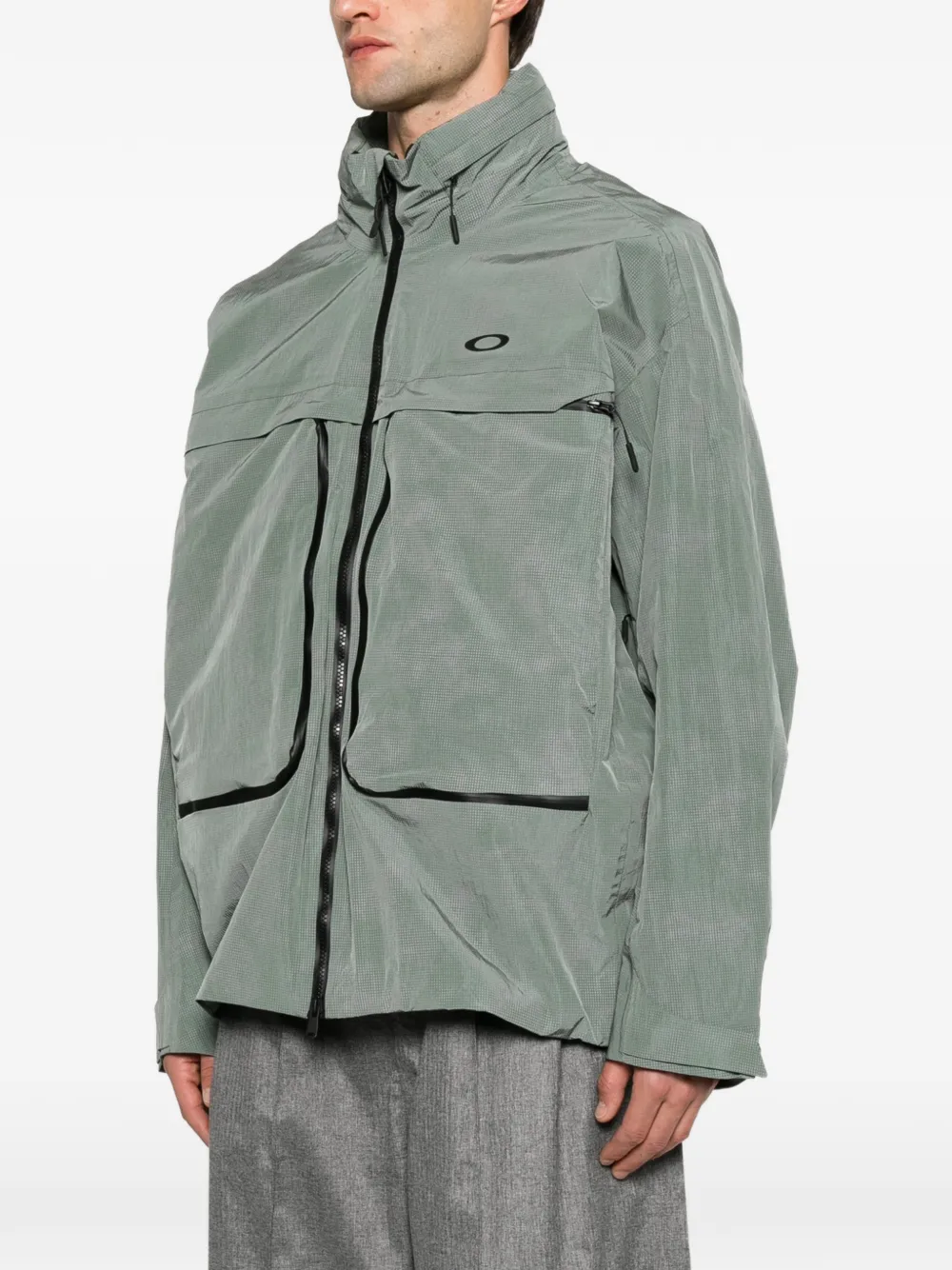 Oakley Mthod Glow reflective jacket Groen