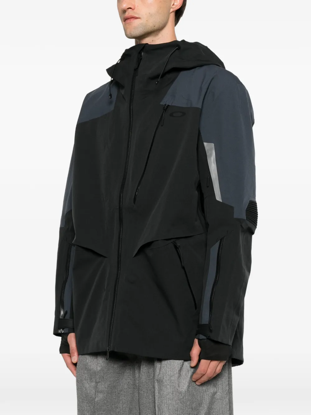 Oakley Clutch hooded panelled jacket Zwart