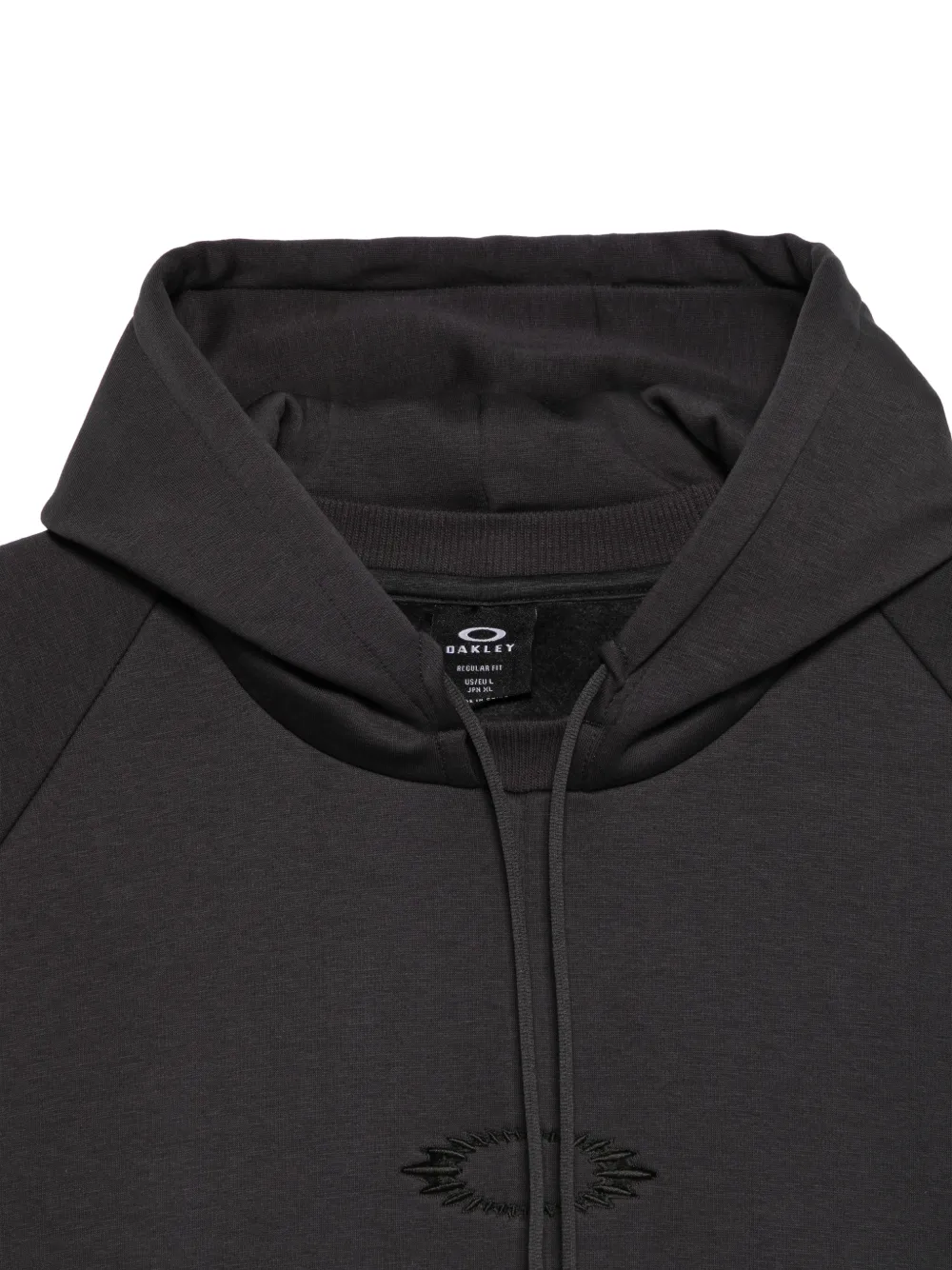 Oakley FGL Slick logo-embroidered raglan-sleeve hoodie Zwart