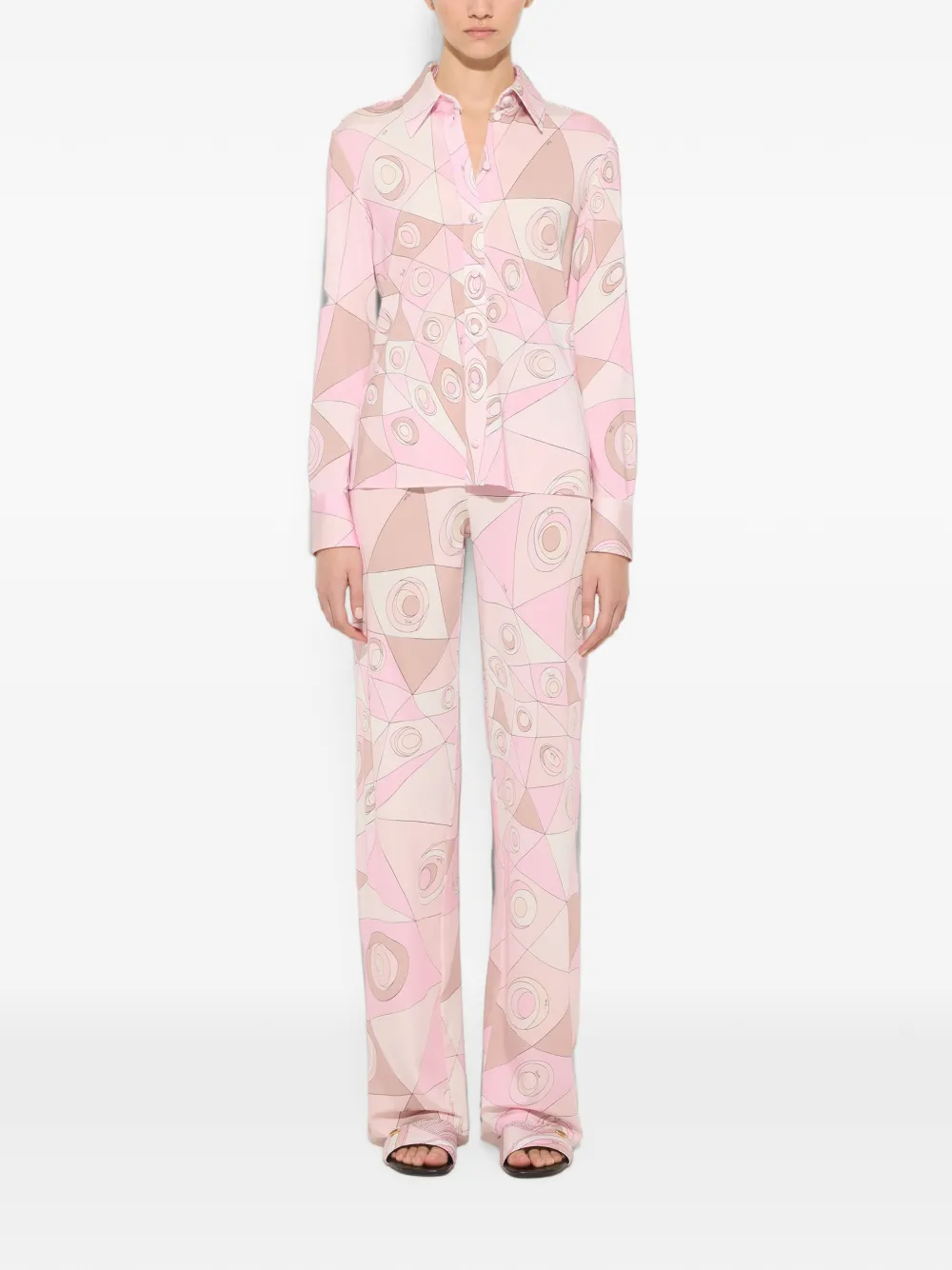 PUCCI Jersey broek met Occhi-print Roze