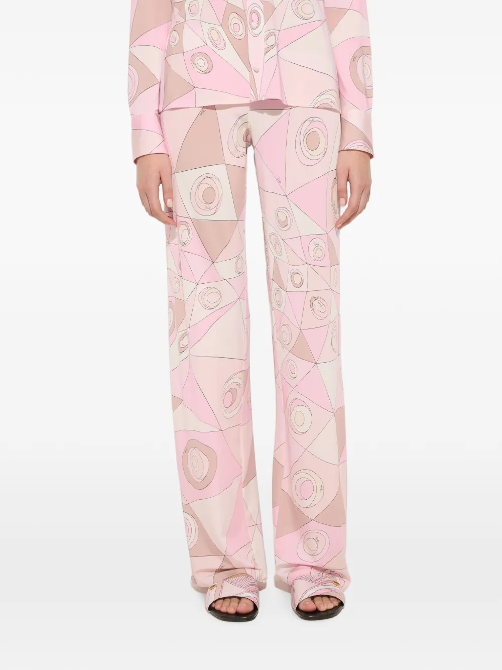 PUCCI Jersey broek met Occhi-print Roze