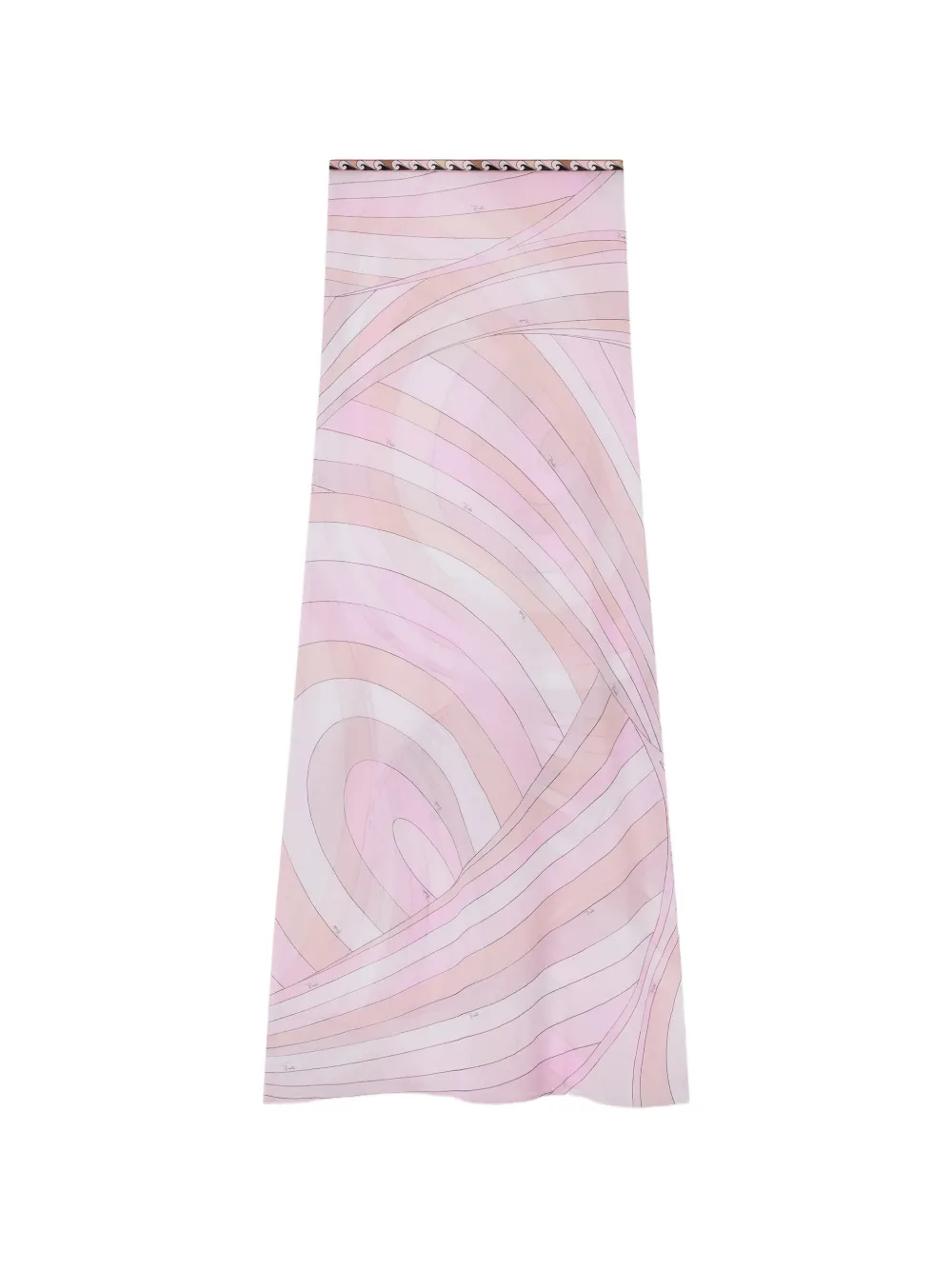 PUCCI Iride-print tulle skirt - Rosa