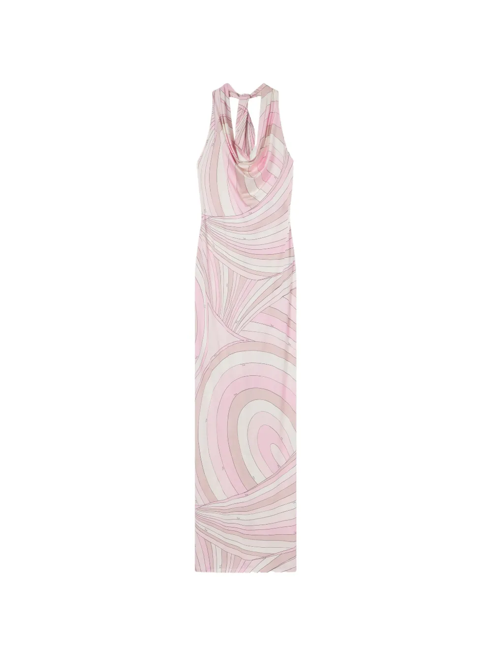PUCCI robe imprimée à col drapé - Rose PUCCI robe imprimée à col drapé - Rose