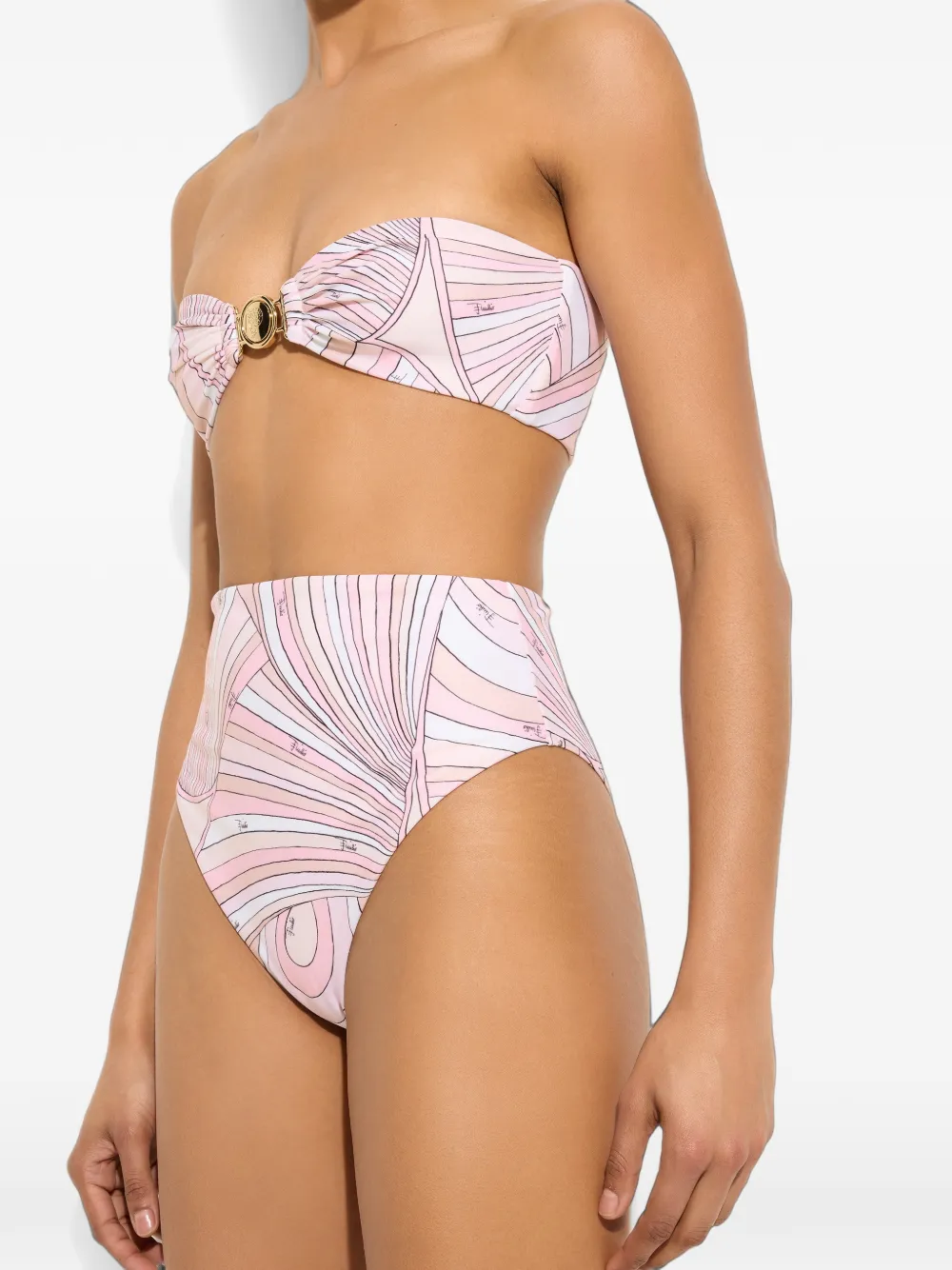 Pucci Iride-print Bikini Top In Multi