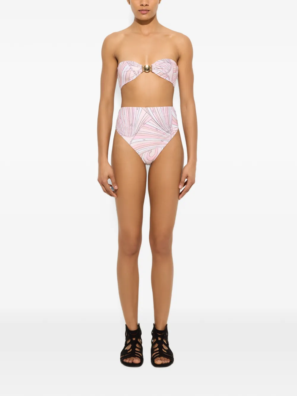 Pucci Iride-print Bikini Top In Multi
